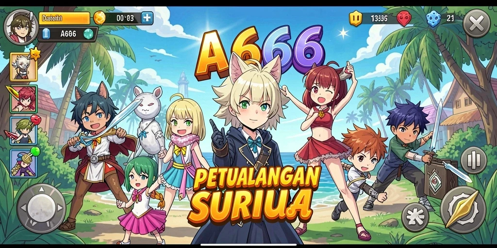 Tampilan gameplay AA666 yang dinamis dan menarik.