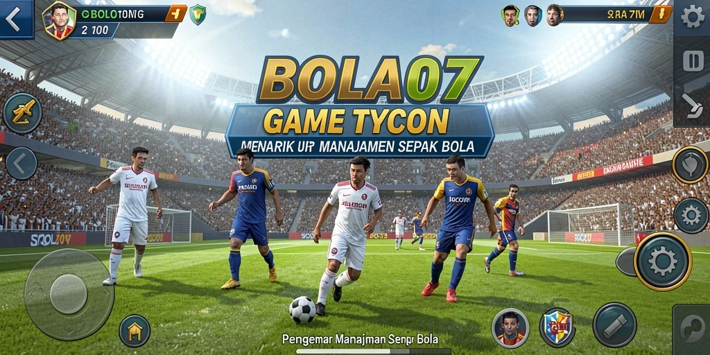 Screenshot BOLA07 menampilkan suasana pertandingan Tycoon yang seru.