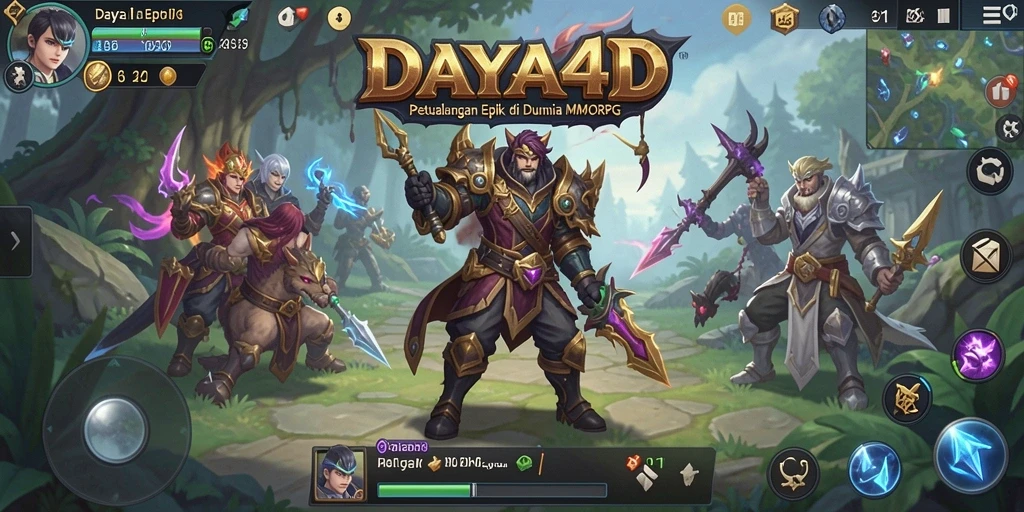 Tampilan gameplay <strong>DAYA4D</strong> yang seru dan interaktif dalam dunia MMORPG.