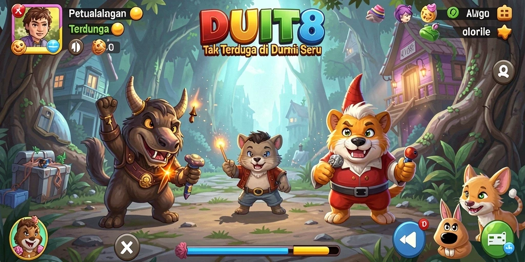 Gameplay petualangan seru di DUIT8 dengan tantangan menarik.