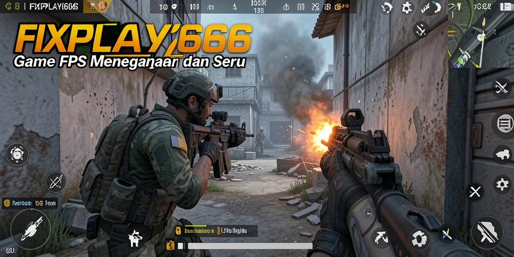 Gameplay FIXPLAY666 yang intens dan seru dengan aksi tembak-menembak.