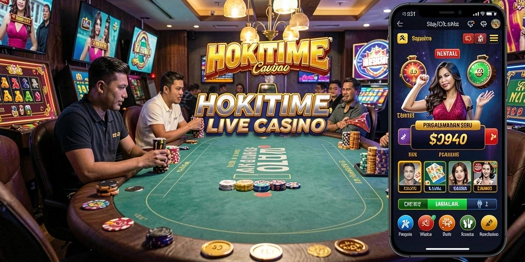 Gameplay seru dan interaktif di HOKITIME dengan dealer langsung.