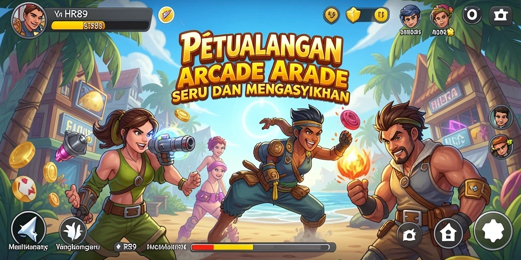 Tampilan menakjubkan saat bermain <strong>HR89</strong>, penuh aksi Arcade.