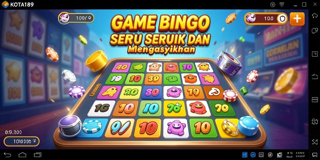 Gameplay seru Bingo di KOTA189 dengan interaksi pemain.