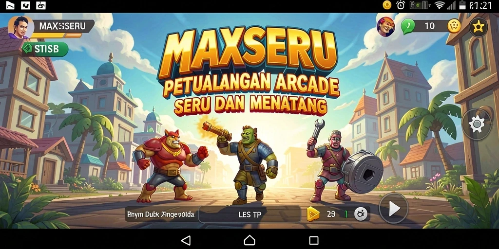 Gameplay seru di <strong>MAXSERU</strong> dengan rintangan yang menantang.