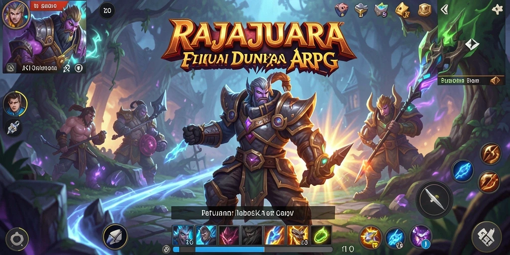 Screenshot gameplay RAJAJUARA yang menampilkan aksi pertarungan karakter.