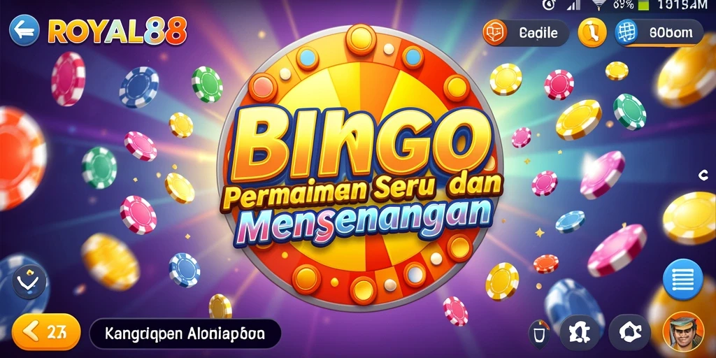 Tampilan menarik saat bermain Bingo di ROYAL88.