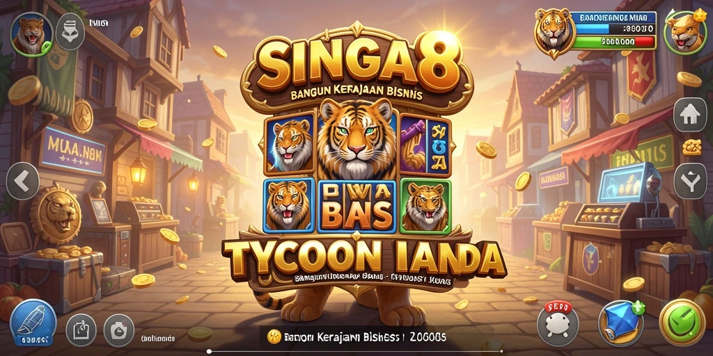 Tampilan gameplay SINGA8 yang seru dan menantang