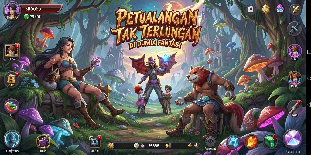 Tampilan gameplay petualangan yang penuh aksi dan misteri di SR6666.